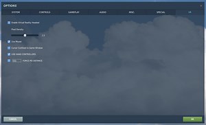 New VR Settings for 2.5
