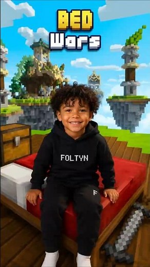 Foltyn Playing BedWars on Roblox Kids 🖐️🛏️🛌#roblox #foltyn #funny