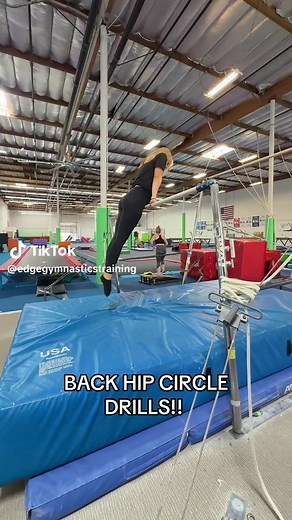 Back Hip Circle Drills for Gymnastics Bars