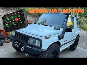 E17- Auxbeam Switch Relay Panel and LED Lights On Our Geo Tracker / Suzuki Sidekick 4x4 Project