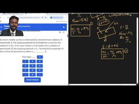 JEE MAIN PYQ: JEE MAIN PYQ: 10 PHOTOELECTRIC EFFECT WITH 2 DIFFERENT WAVELENGTH