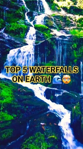 🌊 Top 5 Breathtaking Waterfalls on Earth 🌍🤯 | World's Most Beautiful Waterfalls #shorts