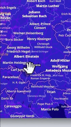 Explore Where Famous People Are From on a Map 🌍✨ #shorts #NotablePeople