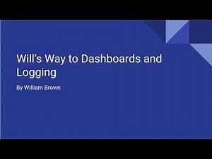 Oklahoma Allaince 2025-2026 Week 2: Dashboards and Logging