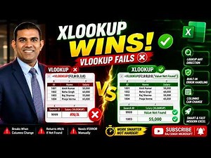 XLOOKUP vs VLOOKUP in Excel | Full Comparison Tutorial| Raj Singh Microsoft Certified Trainer