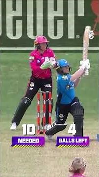 Instantly iconic! One of the most remarkable Big Bash matches you will ever see 😳 #WBBL11 #cricket