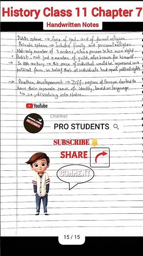 History chapter 7 class 11 / changing cultural traditions | handwritten notes