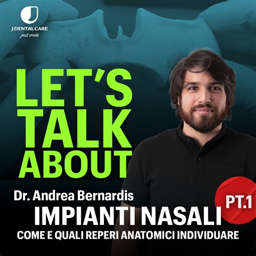 Let's talk about Impianti JDNasal! Il Dr. Andrea Bernardis ci mostra alcuni trucchi e consigli per realizzare un impianto nasale perfetto. In particolar modo, capiamo assieme come e quali reperi anatomici individuare durante la preparazione dell'impianto nasale tiltato: dall’individuazione del seno mascellare, all'individuazione del limite distale del seno, fino alla lunghezza dell'impianto da usare. 🇬🇧 Let’s talk about JDNasal Implants! Dr. Bernardis shows us some tips and tricks to insert a 