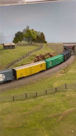 Club member’s CSX boxcar freight train #train #modeltrains