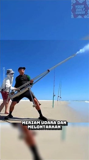 Cara gila memancing ikan dengan meriam! #shorts #faktaunik