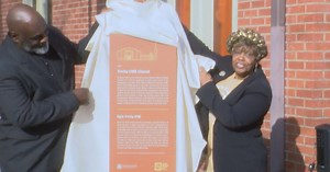 African American History Trail marker unveiled at Trinity Christian Methodist Episcopal Church in Lafayette