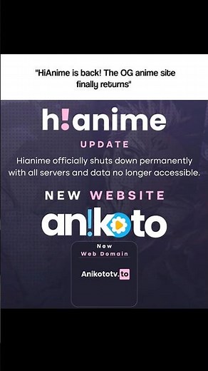 "BIG UPDATE: Hianime Is Finally Back! 🔥" #amvedit #anime #hianime #animecommunity #fyp