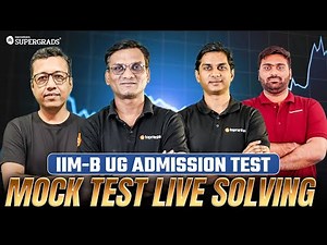 IIM Bangalore BSc (Hons) UG 2026 - Mock Test Live Solving + Sample Papers FULL Solution!
