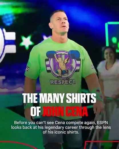 The many shirts of John Cena 👀