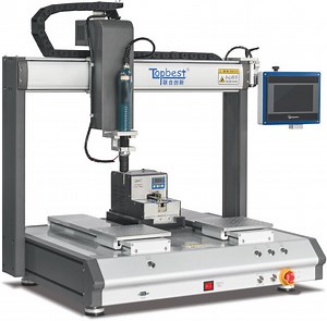 [Hot Item] Desktop Screw Magnetic Feeding Single Head Dual Rail Robotic Fastening Machine with Touch Panel