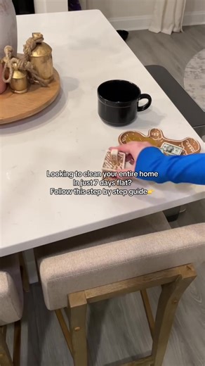 One week. One system. One calm, clean home. Tap 🔗 for the 7-day plan 🧼 #cleaningmotivation #homecleaning #deepcleaning #decluttering #organizedhome