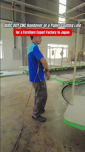 Quoc Duy CNC Turnkey Pallet Painting Line for Export Factory to Japan