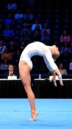 Shows USA Gymnast’s Deep Standing Backbend