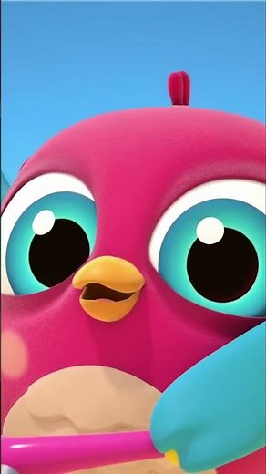 Hop Hop the owl and Peck Peck the woodpecker go for a walk with a toy penguin. #shorts