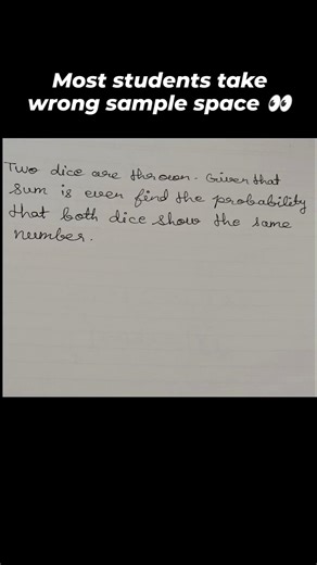 JEE Main probability trap 😬 | JEE 2026#shorts#jeemains#jeemaths#probability#jee2026