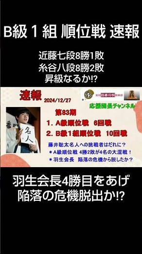 2024年度 #B級１組順位戦勝敗表 こちらの速報です。B級１組順位戦は１０回戦が終了となりました。いよいよ後半戦へ突入です。これからも将棋界から目が離せません！ #shorts