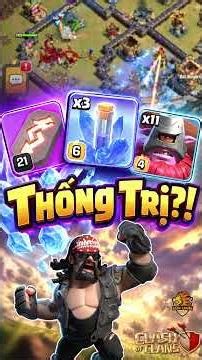 Bộ Thẻ Báo Thù Kẹp Phóng Lao Thống Trị Đánh Giải Cỏ #clashofclans #akarigaming #akaricoc