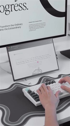 Meet the Keychron Q1 HE ⌨️. A high-quality 75% layout keyboard 💎. The accessories included are more than enough 📦. It uses the familiar Nebula HE switches ☁️. Solid full-aluminum build for a premium feel 🏗️. KSA profile keycaps are taller and hug your fingertips 🖐️. Features a convenient rotary knob for easy control 🔄. Supports 3 connection modes and full web app customization 🌐. The user interface is smooth and works perfectly ✨. The sound is decent and ready for daily use 🎧. Check it ou