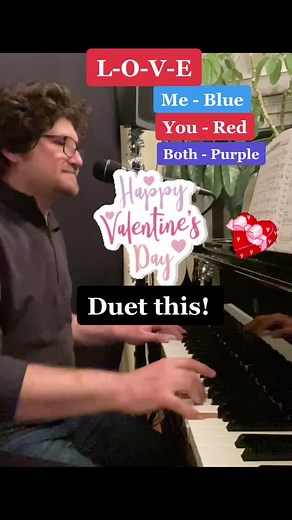 Nat King Cole - L-O-V-E (Piano Love) | Duet with Me | Valentine's Day