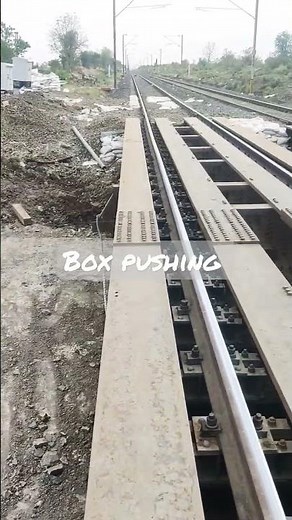 box pushing/ railway under bridge construction/ civil engineer/ #railway #BoxPushing #RHgirder #🔥🚝🚧🌉