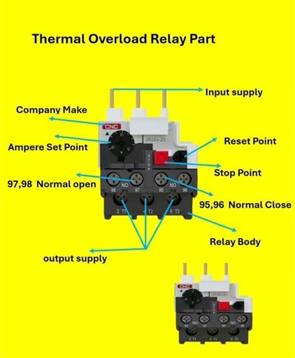 Thermal Overload Relay Explained in Hindi 🔥 | OLR Working, Parts & Wiring