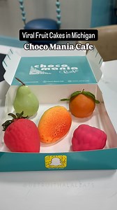 Choco Mania Cafe | 📍Birmingham, MI I’ve been seeing these viral fruit cakes everywhere on social media, and they’ve finally made it to Michigan! You can now get your hands on them at Choco Mania Cafe. They look just like real fruit with flavors that include mango, raspberry, pear, strawberry, and orange. The strawberry and raspberry were absolute standouts. They were sweet, creamy, and insanely photogenic. These aren’t just desserts, they’re an experience. Get ready to see them all over your fe