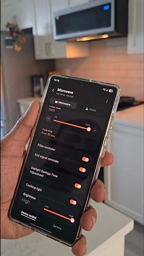 Samsung smart 1.1 Cu. Ft. Over the Range Microwave #smarthome #microwave