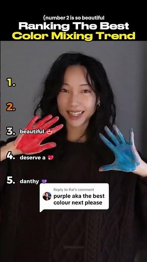 Ranking The Best Color Mixing Trend #colormixing #shorts #transition