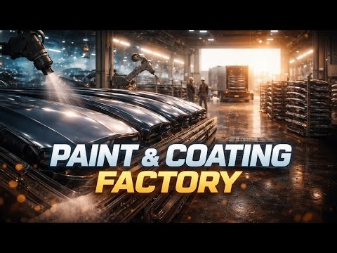 Step Inside a Modern Paint & Coating Factory – Full Process Revealed