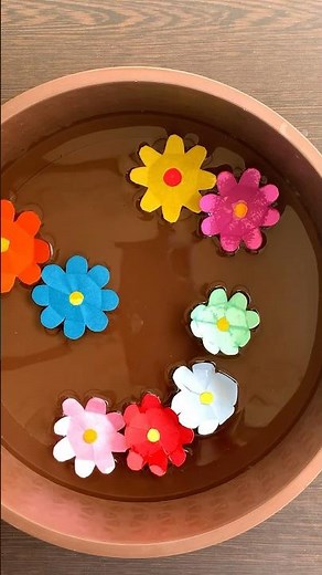 Easy magic paper flower | Magic tricks to do at home for kids | How to make floating flowers