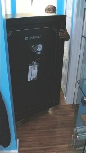 Installing a Curb Delivered Safe in Closet #safeinstallation