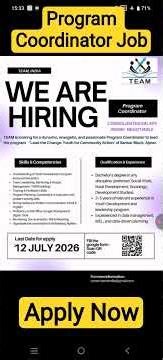 Job for Social Work/Sociology/ Development Studies/Rural Development #job #ngorecruitment