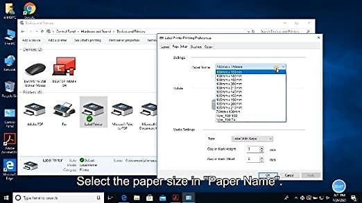 2-1. Win 10 -- Installing Label Printer Driver And Prepare Before Use