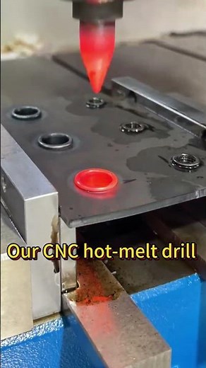 CNC hot melt drilling and tapping #machine #factory #cnc #hotmelt #drilling #tapping