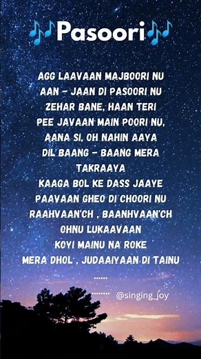 pasoori song lyrics 💓, Try with your own voice..