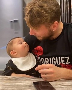 Funniest/cutest thing you'll see all day. 😂 Ciro Immobile had his baby boy like "Come on dad 😡" | Relevent Sports (formerly ICC)