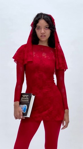 Beetle Bride. That’s Los Angeles. Paola is shown here wearing our FNS338 Floral Lace Ruched Chemise with our FNS344 Floral Lace Long Sleeve Boatneck Top and RN040 40 Denier Classic Opaque Tights. Shop all of your costume needs in our Halloween Shop online. Made in Los Angeles by experienced workers earning fair wages. #LAAHalloween #losangelesapparel #Halloween #madeinusa