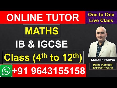 Online maths tutor for IB Board|ib board maths