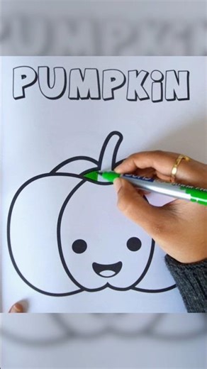 Pumpkin 🎃 drawing colouring video 😍#fun #relaxing #artwork #youtube #drawingideas