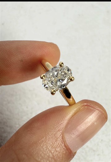 Bespoke 1.2ct Oval Diamond Solitaire Ring