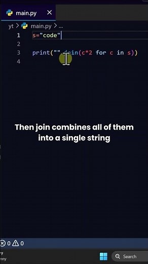 Double Each Character #coding #python