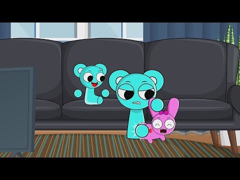 Pinki Baby Fights Over the TV Channel with Sky Baby – Sky’s Mom Gets Angry - Sprunki Funny Animation