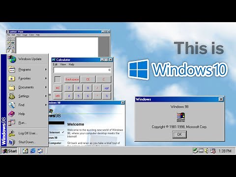 Windows 10, but it looks like Windows 98