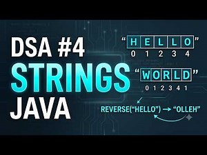 DSA – Topic 4: Strings | Complete Basics in Java | Beginner Friendly