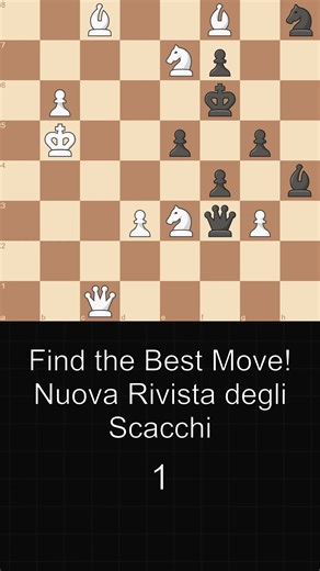 Tricky Chess Puzzle! ♟️ Can You Find It? | Nuova Rivista degli Scacchi ♟️